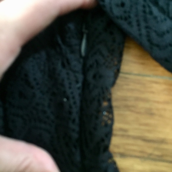 NWT Free People Black Lace Long Sleeve Dress - Picture 6 of 8